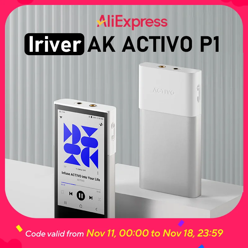 Iriver Astell&Kern ACTIVO P1 Цифровой музыкальный аудиоплеер высокого разрешения без потерь Портативный DAP DAC PCM DSD ESS ES9219Q