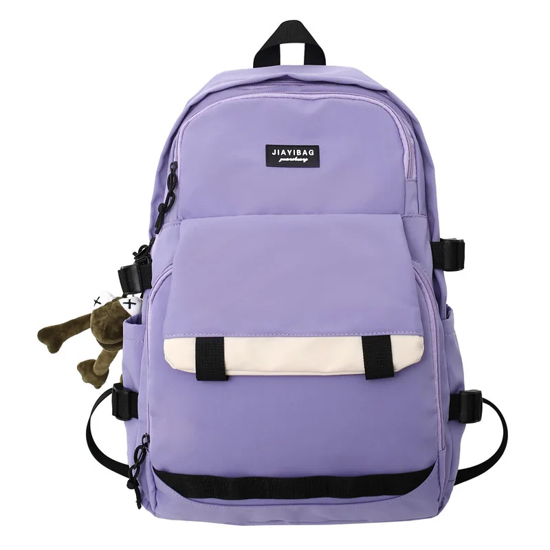 Podróżny chłopiec żeński zielony torba studencka mężczyźni wodoodporny nylonowy plecak pani Laptop uroczy torby dla uczniów modny plecak modne