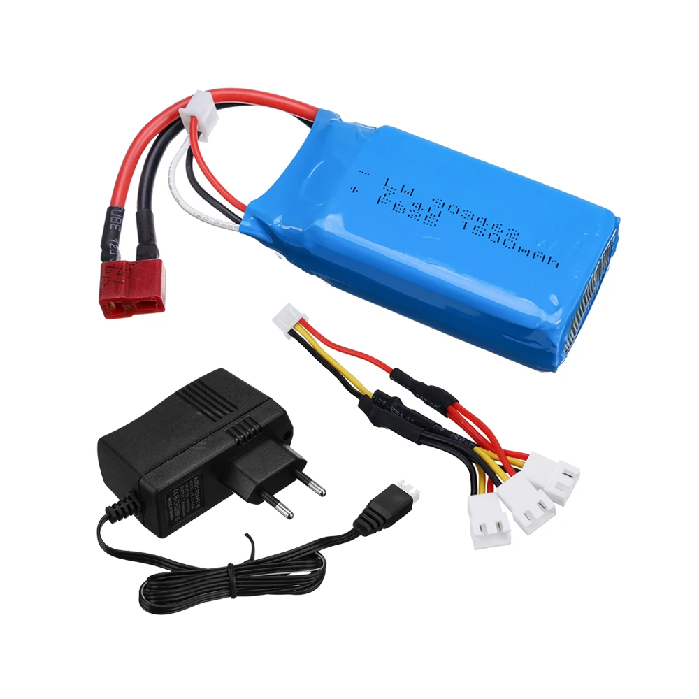 Batterie LiPo 7,4V 1500mAh – Tête SM, Pour Avions RC T39/T40/F39/F49/Syma 822, Rechange Longue Durée