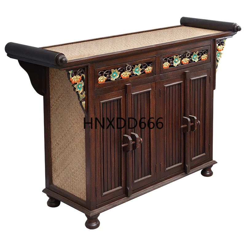 

Beauty salon decorative cabinet South East Asia style living room retro foyer room entrance cabinet