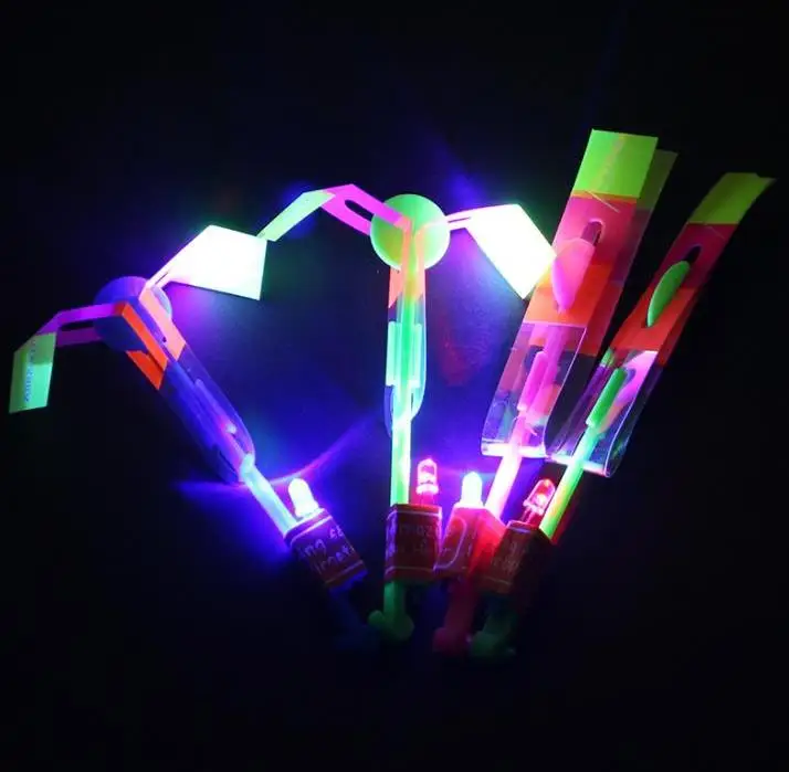 Amazing Flashing Led Arrow Rotating Flying Light Up For Kids Party Decoration Gift SN4058