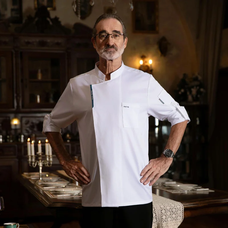 シェフ作業服長袖秋冬レストランキッチン洋食キッチンケータリング食堂ベーキングケーキパン Clothi