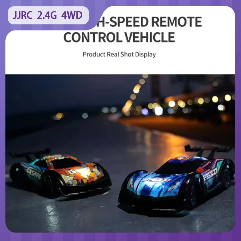 

JJRC 2,4G 4WD Радиоуправляемый автомобиль Гоночный радиоуправляемый дрифт Гоночная электрическая модель игрушки Красочное освещение Автомобиль с дистанционным управлением Детская игрушка в подарок