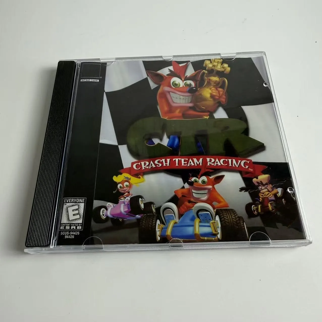 Disco de reproducción de alta calidad para Sony PS1: Crash Team Racing 1 (Versión con vibración para EE. UU., sin manual)