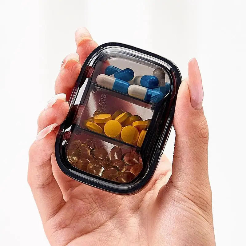 Mini Medizin Pillen Box Medikament Lagerung Box Pillen Spender Pille Organizer Tablet Pillbox Fall Container Tragbare
