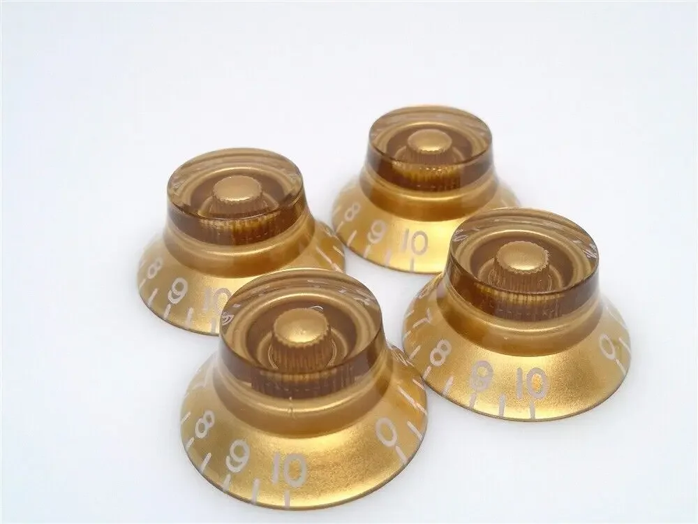 4pk-Gold Top Hat Knob