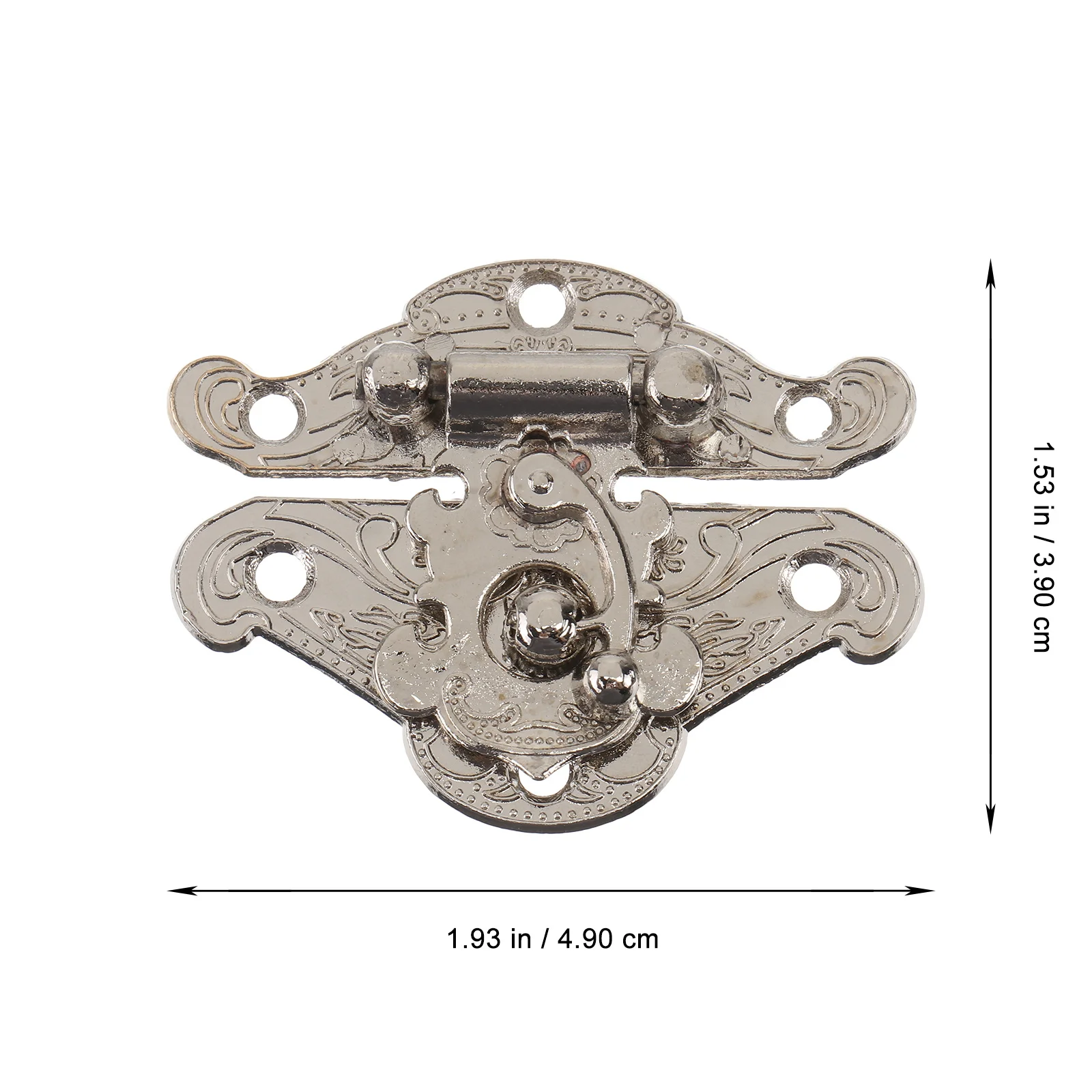 

10Pcs Retro Zinc Alloy Buckle Wood Box Lock Jewelry Case Latch Vintage Decorative Box Packing Lock Jewelry Case Buckle