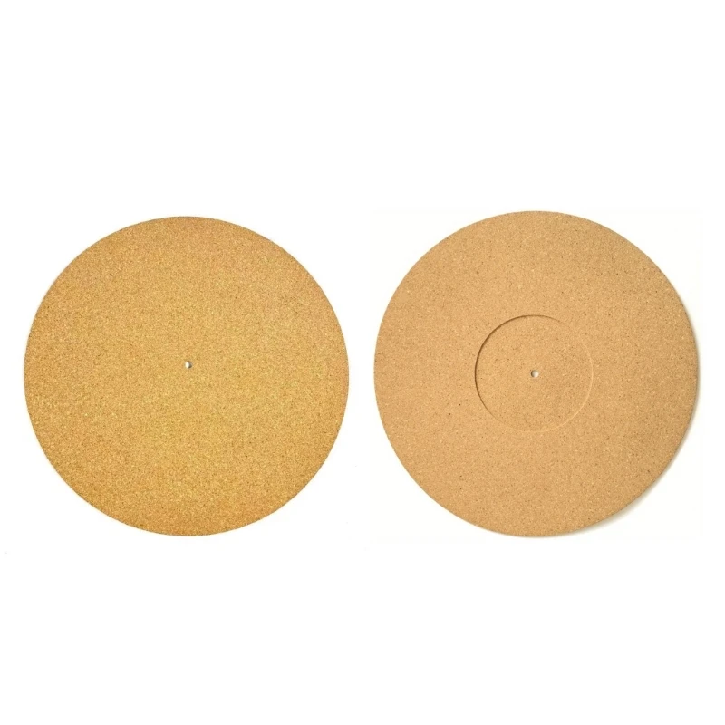 12in Records Pad Soft Cork AntiStatic Vinyls Mats Turntables Slipmat Pad Diameter 297mm Controller Phonograph Access