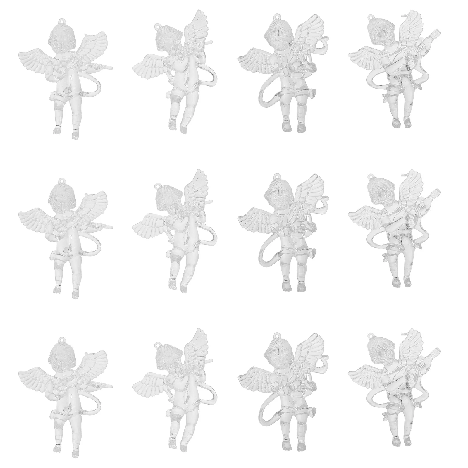 

12 Pcs Pendants Decorations Hanging Angels Christmas Ornament Ornaments for Tree