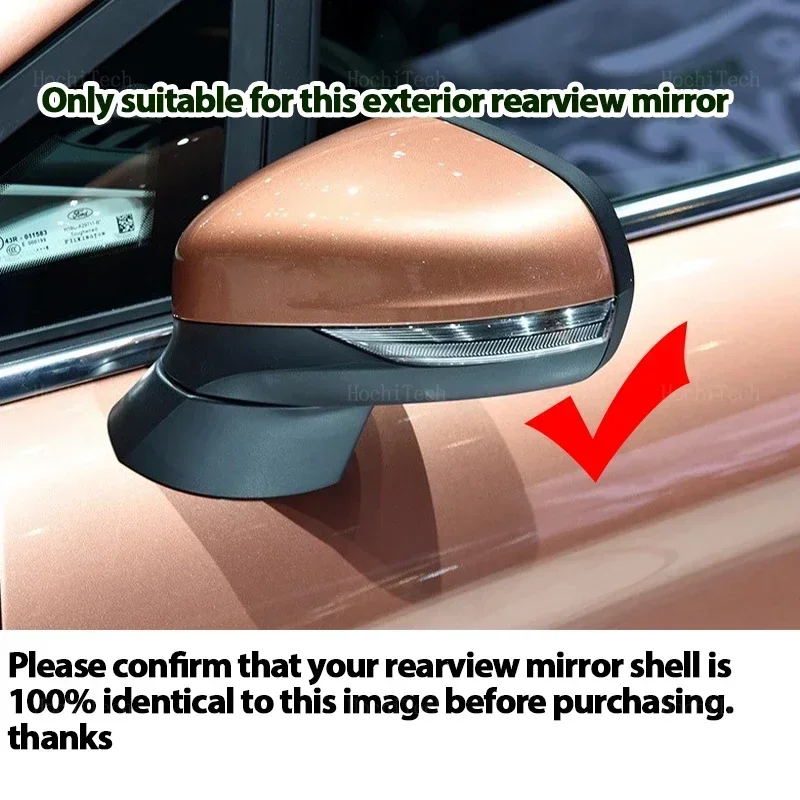 For Ford Fiesta ST Line MK8 Puma Crossover ST 2018-2023 Smoked LED Dynamic Turn Signal Light Side Mirror Flashing Light