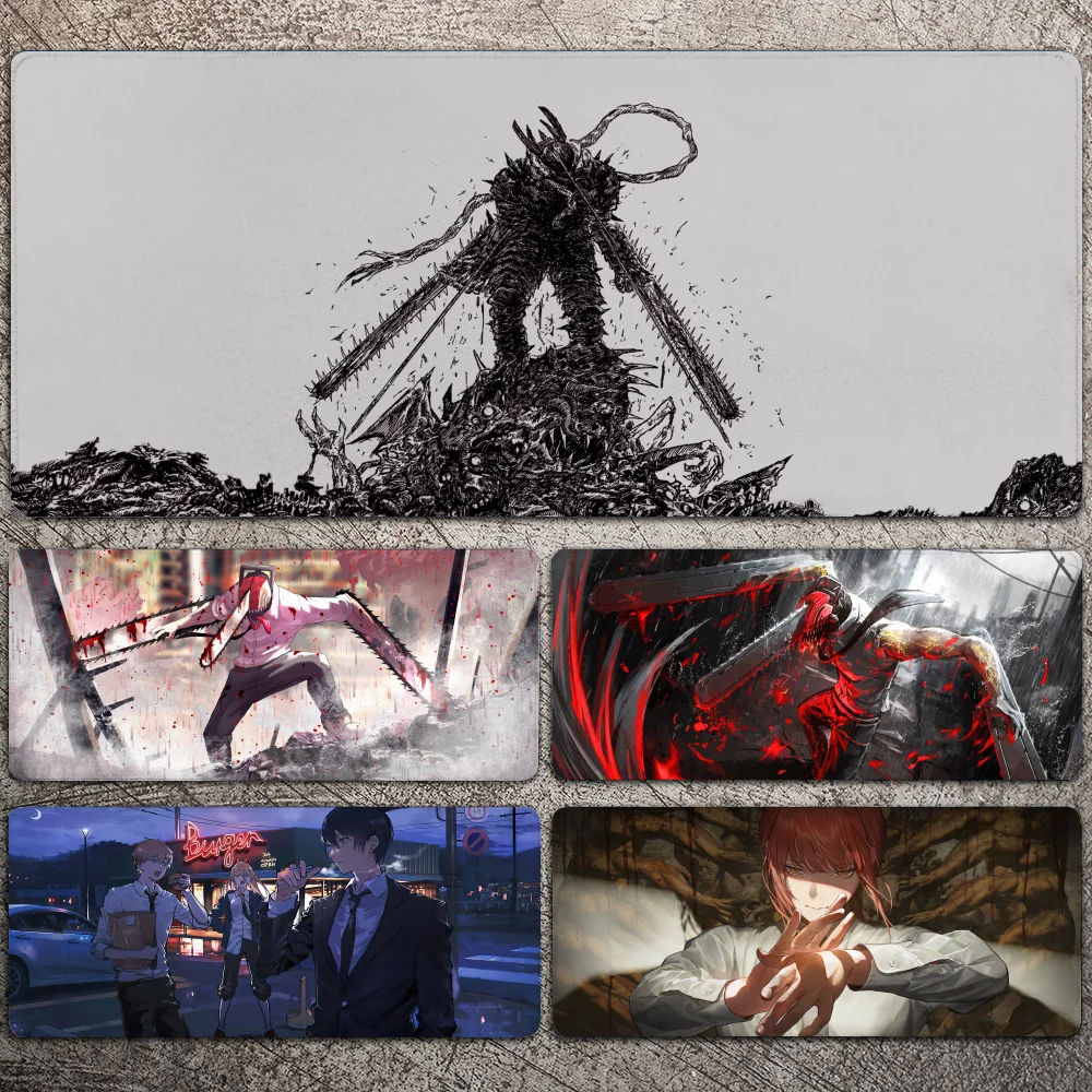 

Chainsaw Man Mousepad Large Gaming Mouse Pad LockEdge Thickened Computer Keyboard Table Desk Mat