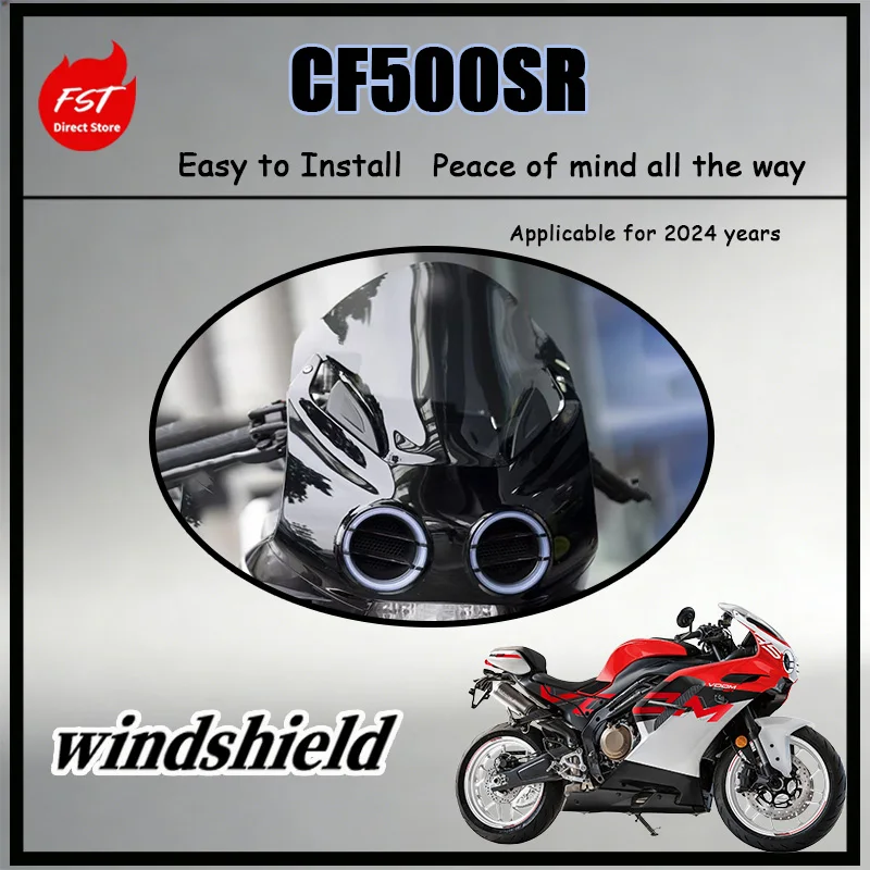 

FOR Premium Polycarbonate Front Windshield for 500SR VOOM Reinforced Wind Deflector Airflow Panel Motorcycle Accessory