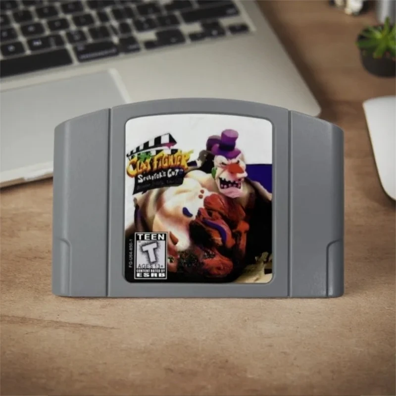 

N64 Game Cassette, US Version,Clay Fighter -sculptors Cut , 64-bit English Game Cassette,Retro Game， Collection Gifts , Toy