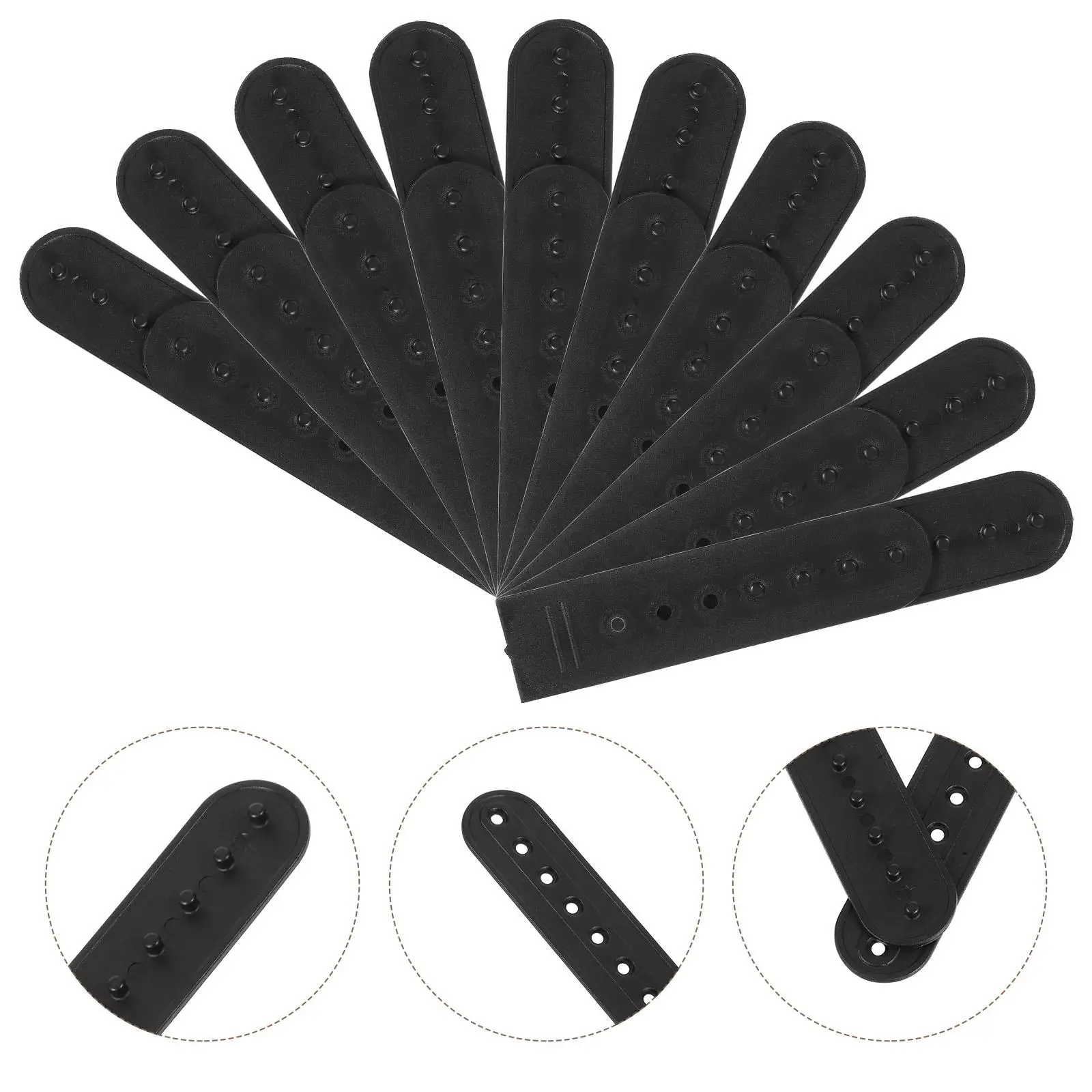 20 Pcs Hat Buckle Extension Chain Baseball Replacement Plastic Garden Snapback Strap Extender Fits Caps