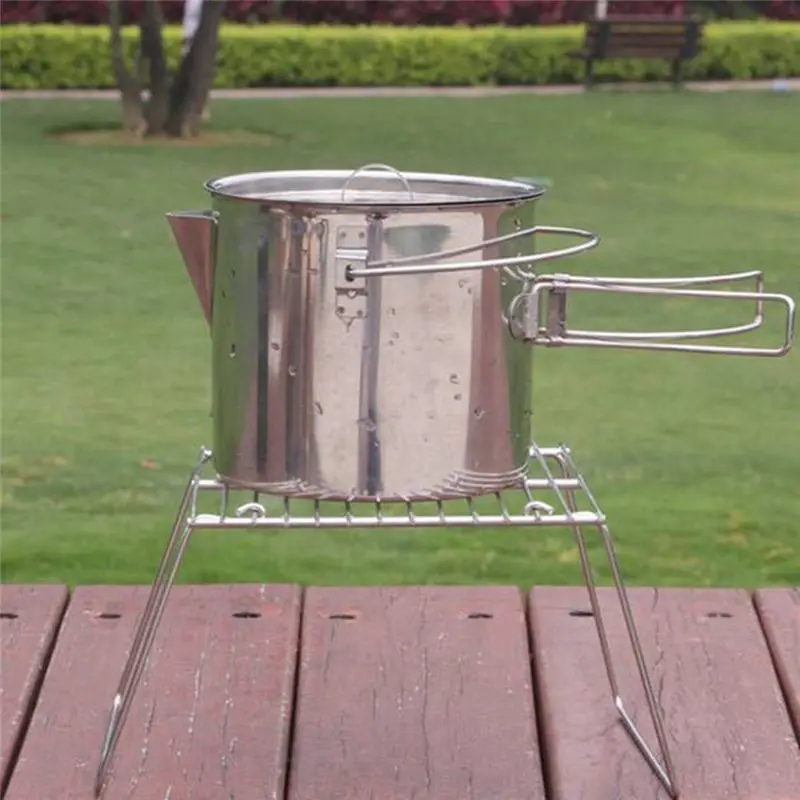 

【BIG-SALE】Portable Mini Camping Grill Folding Campfire Grill, Suitable For Travel And Survival Expanded Size: 18x16x12cm