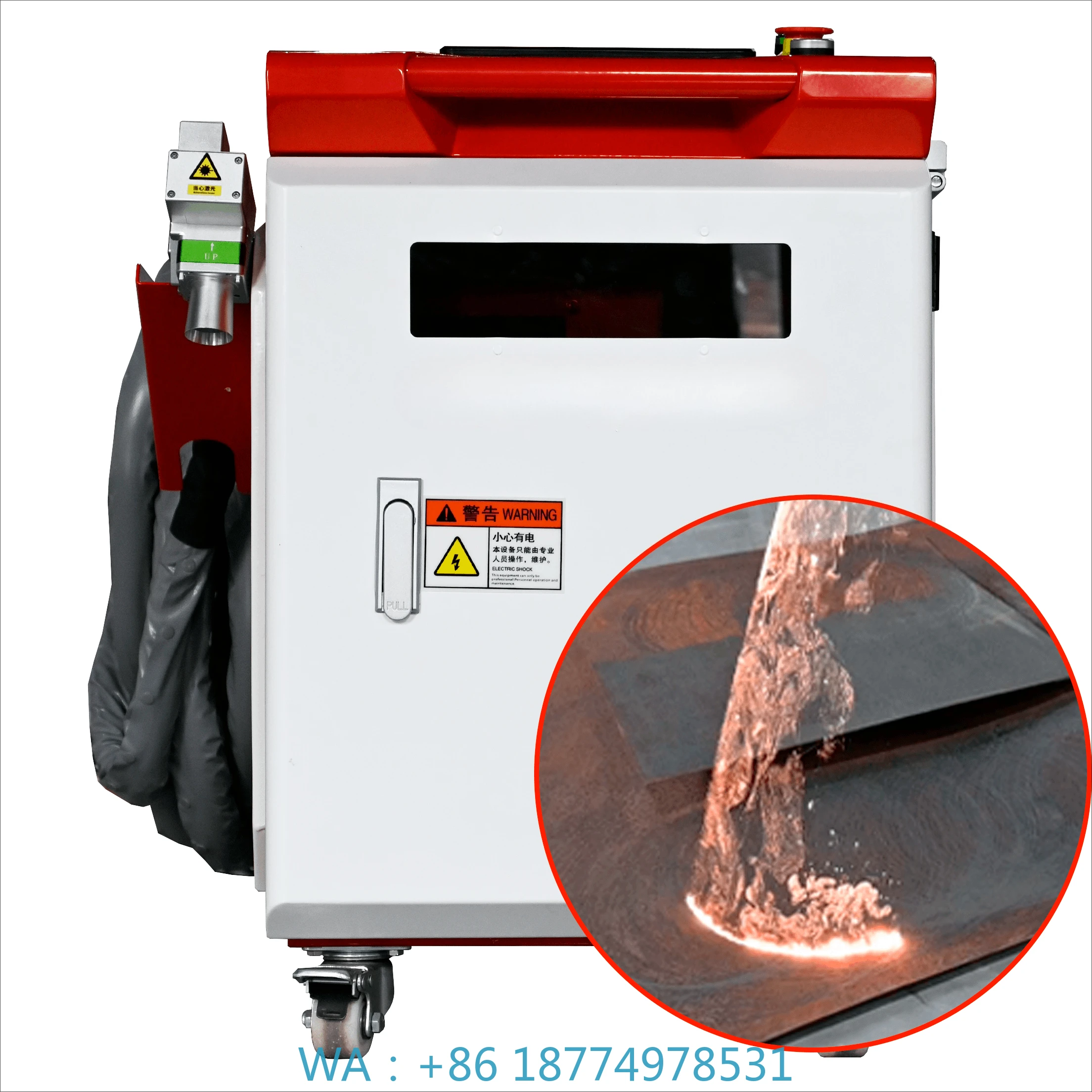 igh-efficiency Rust Removal Paint Cleaning Machine 1500W Derusting Continuous Fiber Cleaning Machine H