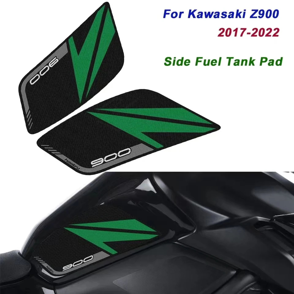 

For Kawasaki Z900 Z 900 2017-2022 Motorcycle Side Tank Pad Protection Non-slip stickers