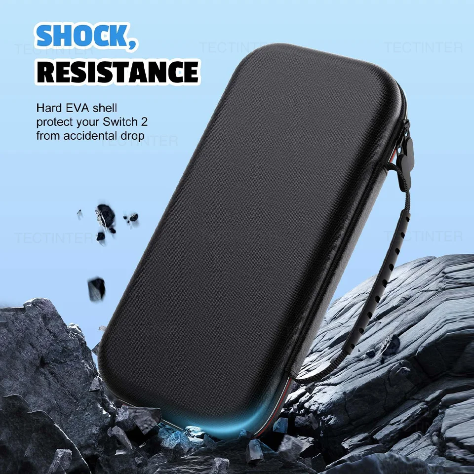 Reisdraagtas voor NS Switch 2/Origin/OLED Game Accessoires Schokbestendige opslag Draagbare tassen voor NS2 met gamekaartjes Slots