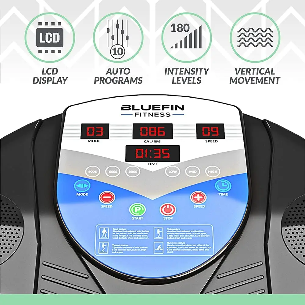 Vibration Platform Pro Model Upgraded Design with Silent Motors and Built in Speakers Build Muscle at Home