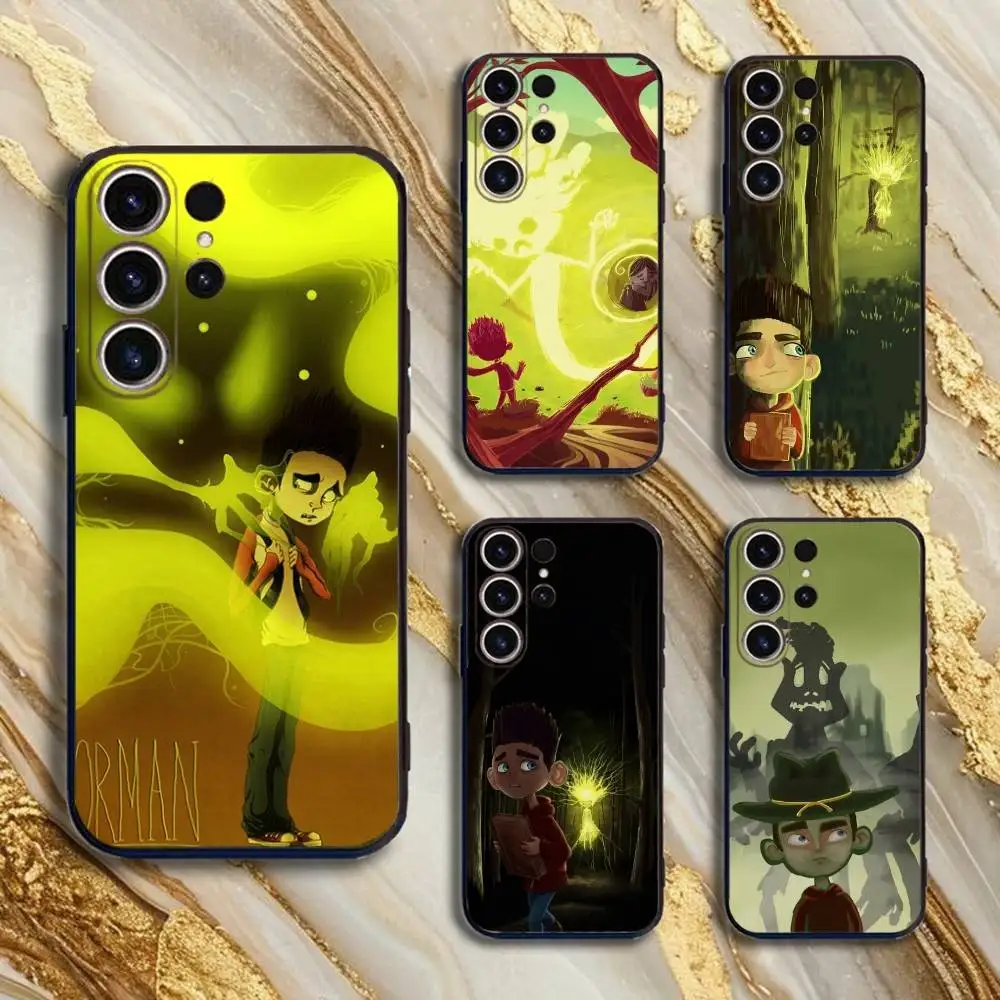 

Cartoon Movie P-ParaNorman Phone Case For SamsungS25,24,21,22,23,30,Ultra,20,Plus,Fe,Lite,Note,10,9,5G Black Cover