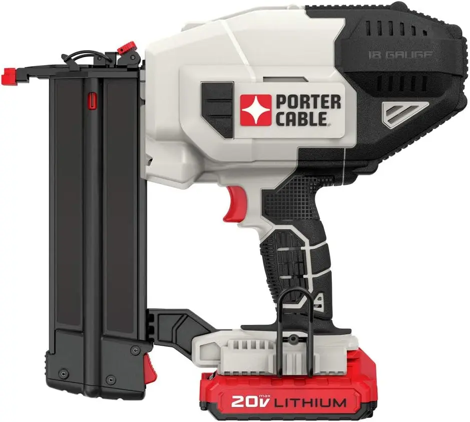 Kit Nailer portátil com bateria e carregador, 20V Max, 18 Gauge, PCC791LA