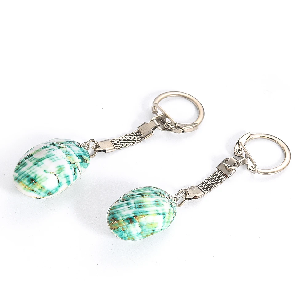Böhmen Stil Muschel Schlüssel ringe für Frauen exquisite Tasche Auto Schlüssel ring Anhänger Ornamente Meer Souvenir Modeschmuck Geschenke – Detail 5