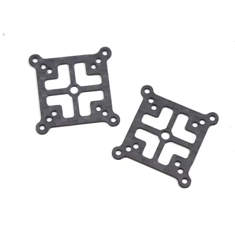30x30mm FPV Stack Adapter Plate. 1mm Carbon Fiber. Converts 25.5/20/16mm Hole Spacing for FPV Flight Controllers.