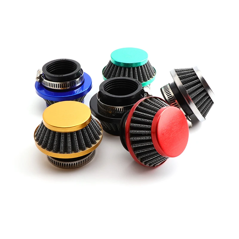 Universal 35mm 38mm 42mm 44mm Air Filter Clearner For Gas Motorized Bicycle Push Mini Moto Pocket Bike ATV Quad Motorcycle Parts