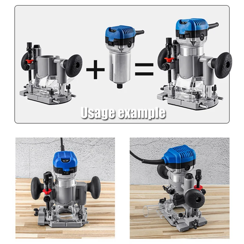 AS94-Compact Plunge Router Milling Trimming Machine Base Suitable For Calibre 65Mm Trimming Machine Power Tool Parts