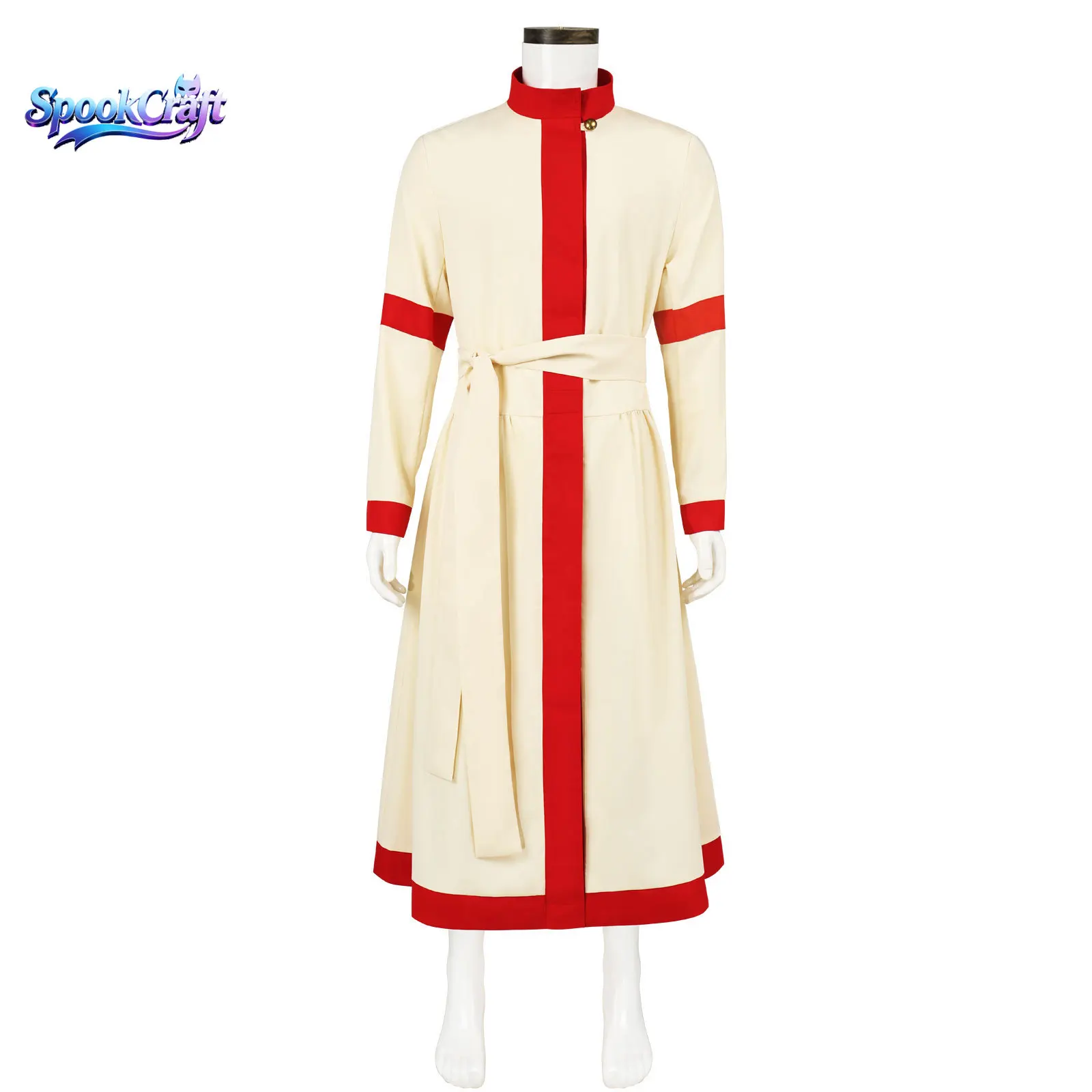 New Medieval Kaftan Robe Priest Cosplay Long Cloak Halloween Stage Performance Costume For Men Women view 6