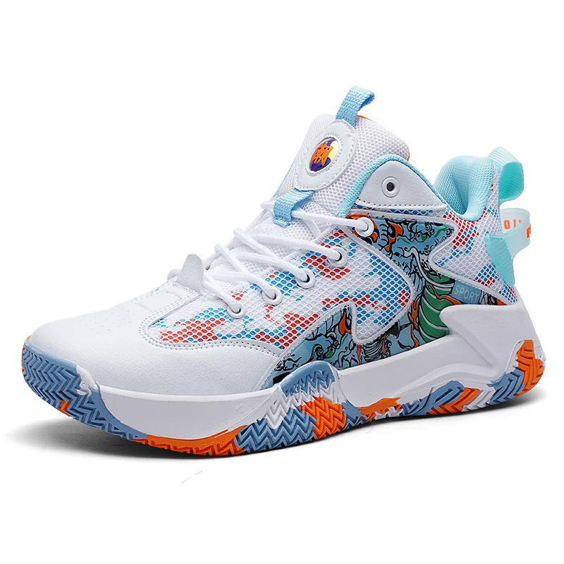 

2025Men Basketball Shoes Women Sneakers HighTop Sports Shoe Training Athletic Basket Shoes Couple Basketball Sneakers Size 36-45