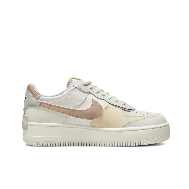 Nike Original Cream Air Force 1 Shadow Fashion Low Top Board Shoes Slip Resistant Wear Women's Casual Shoes