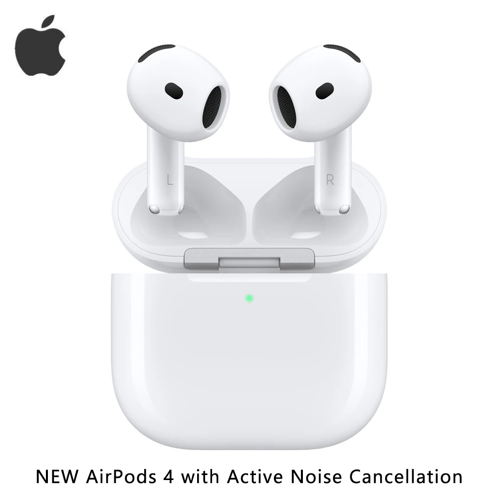 Apple AirPods 4 Wireless Earbuds,with Active Noise Cancellation,Adaptive Audio,Transparency Mode,Spatial Audio,Wireless Charging