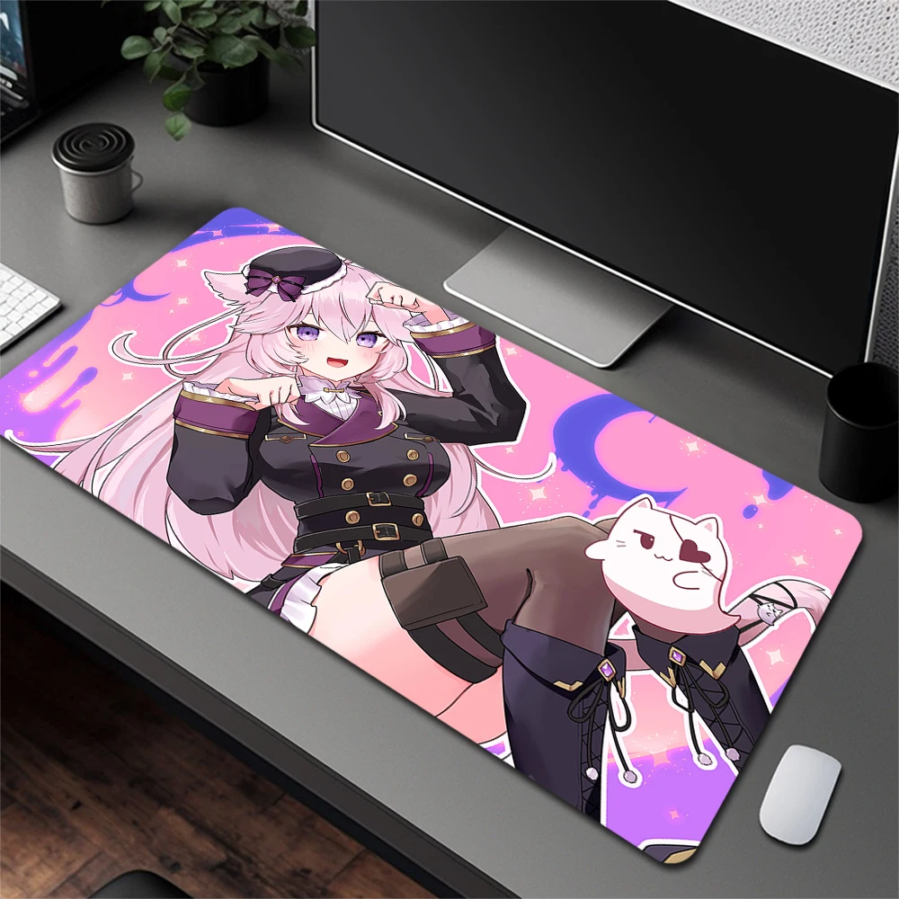 لطيف مثير Kawaii أنيمي الفتيات سيليكون الألعاب ماوس الوسادة حافة كبيرة قفل لوحة المفاتيح لوحة الماوس لوحة المفاتيح المضادة للانزلاق الجدول حصيرة
