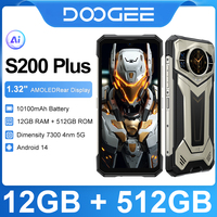 DOOGEE S200 Plus 5G AI Rugged Phone 12+512GB Android 14 10100mAh Battery 1.32\