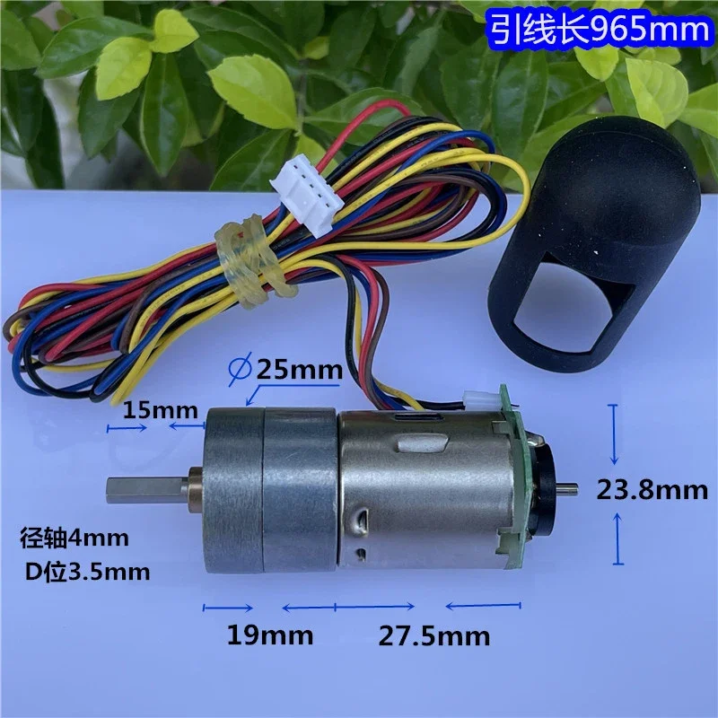 

25GA Mini Gear Motor Full Metal Gearbox Reducer for DIY Robot Smart Car Slow Speed High Torque DC6V 9V 12V 32RPM with Encoder