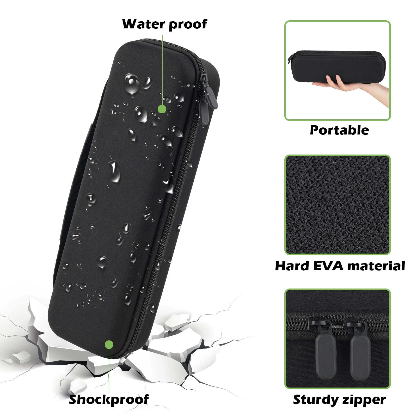 Grooming Clipper Blade Home Storage Case Holder Organizer – Harte Reise-Tragetasche für 12-Klingen-Tasche – Detail 2