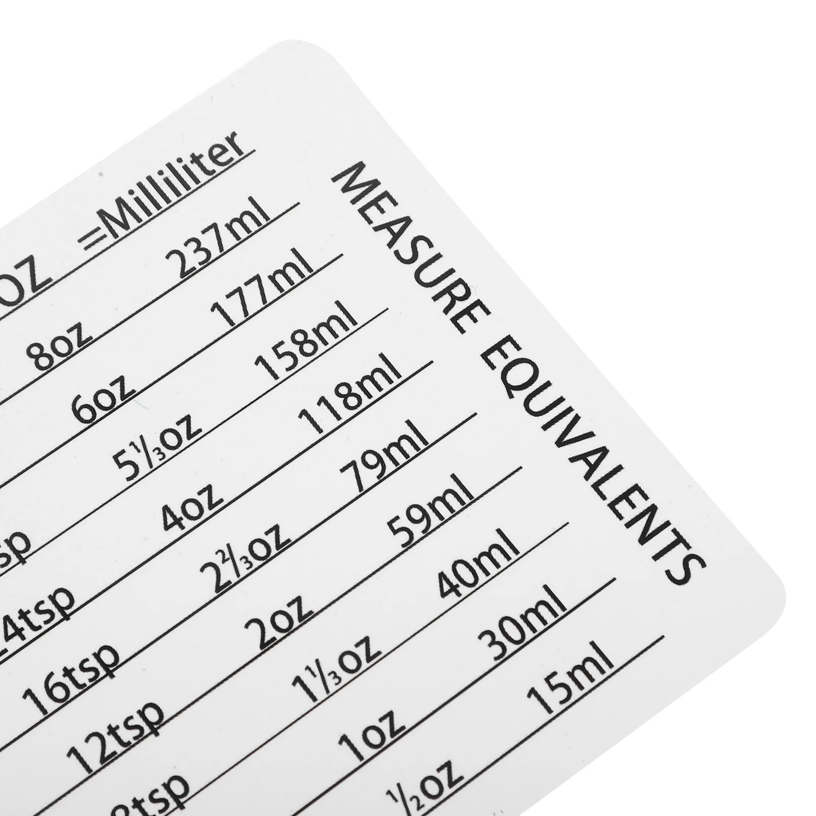 

Premium Magnetic Measurement Conversion Chart Compact Kitchen Cooking Baking Accessories Pvc Fridge Magnet Reusable