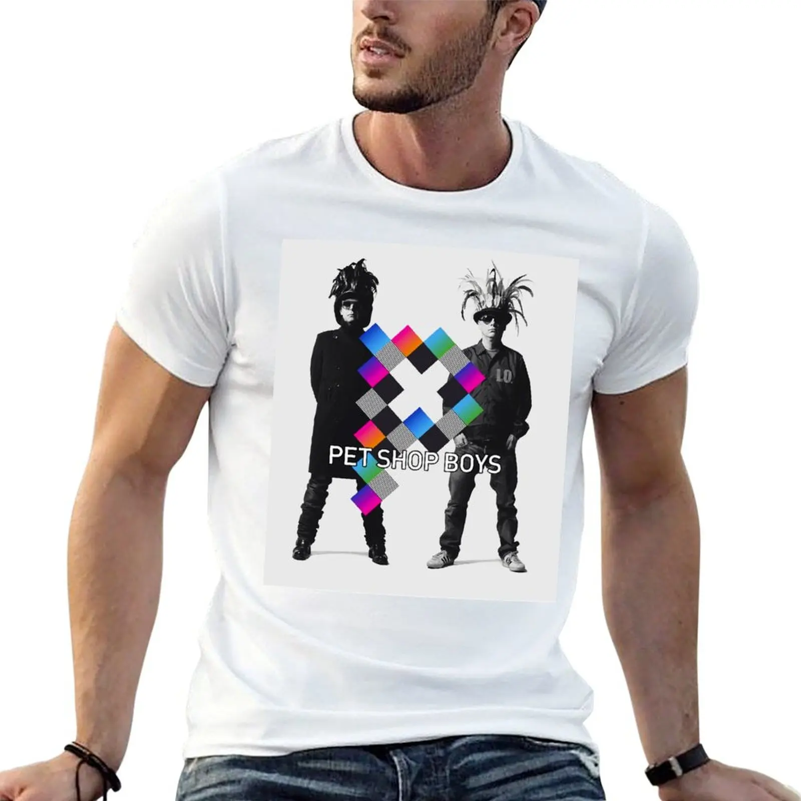 Twopot New Pet Boys The Unity Tour 2021 T-shirt classique léger à manches courtes pour athlètes