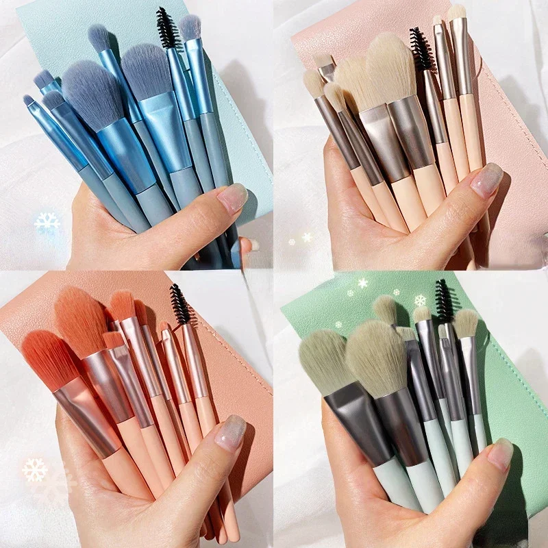 8-13pcs/lot Makeup Brushes Set Women Beauty MakeUp Tool Eye Shadow Foundation for Women Cosmetic Powder Blush Blending Wholesale