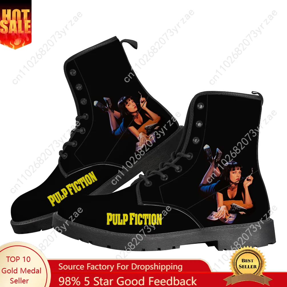 

Pulp Fiction Boot Mens Womens Teenager Casual Boot Outdoor High Quality Casual Lightweight Fashion Pattern Custom Made Shoes
