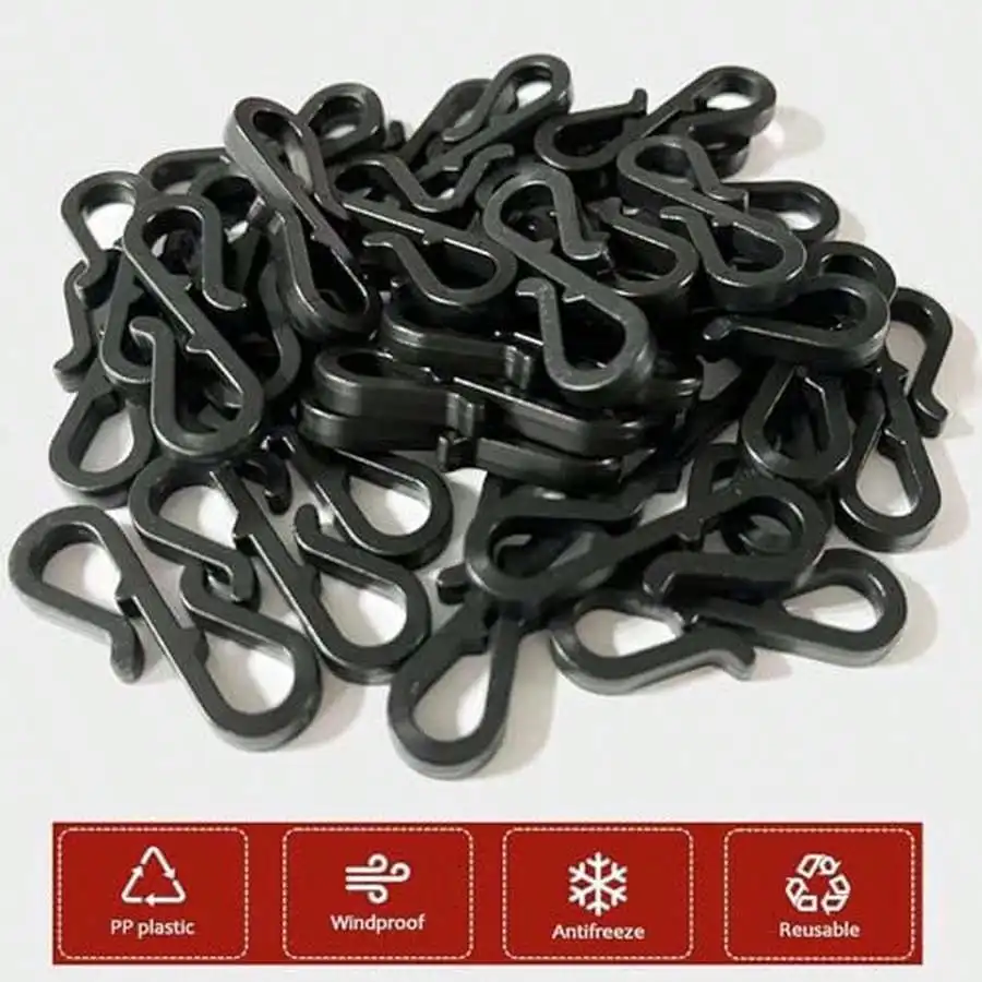 50 Pcs Mini Christmas Light Clips: No Tools, Quick Install, for Outdoor Holiday Lights