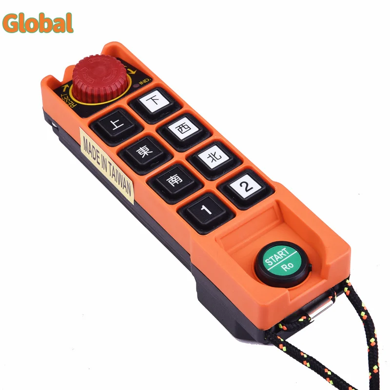 

Saga L10 8 buttons double speed Industrial Wireless Radio Crane Remote Control switches Hoist overhead bridge Crane Controller