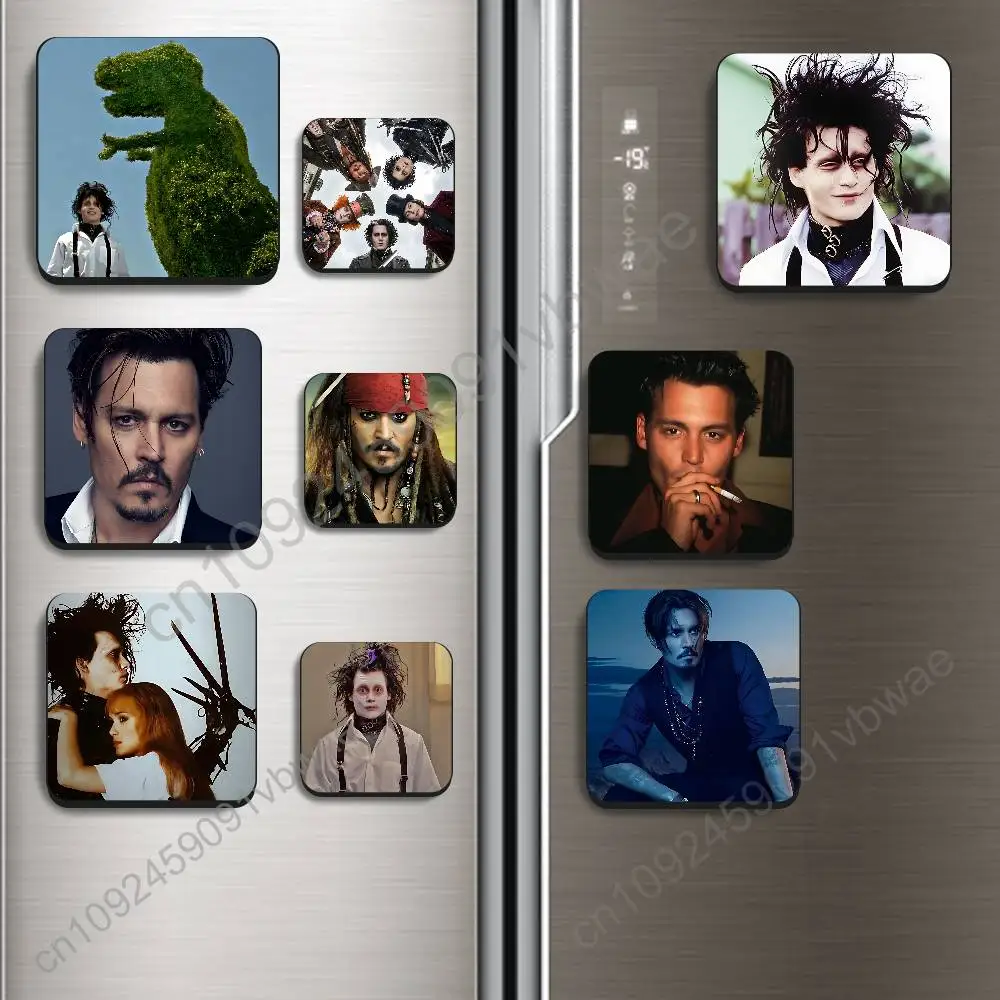 moive Edward Scissorhands Johnny Depp Magnetic Sticker Fridge Magnets No Falling Off Fit for Refrigerators All Metal Surfaces