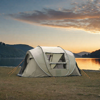 2-3 People Boat Camping Automatic Fast-Throwing Tent with Sun Rain Protection Leisure Park Durable Polyester Tent