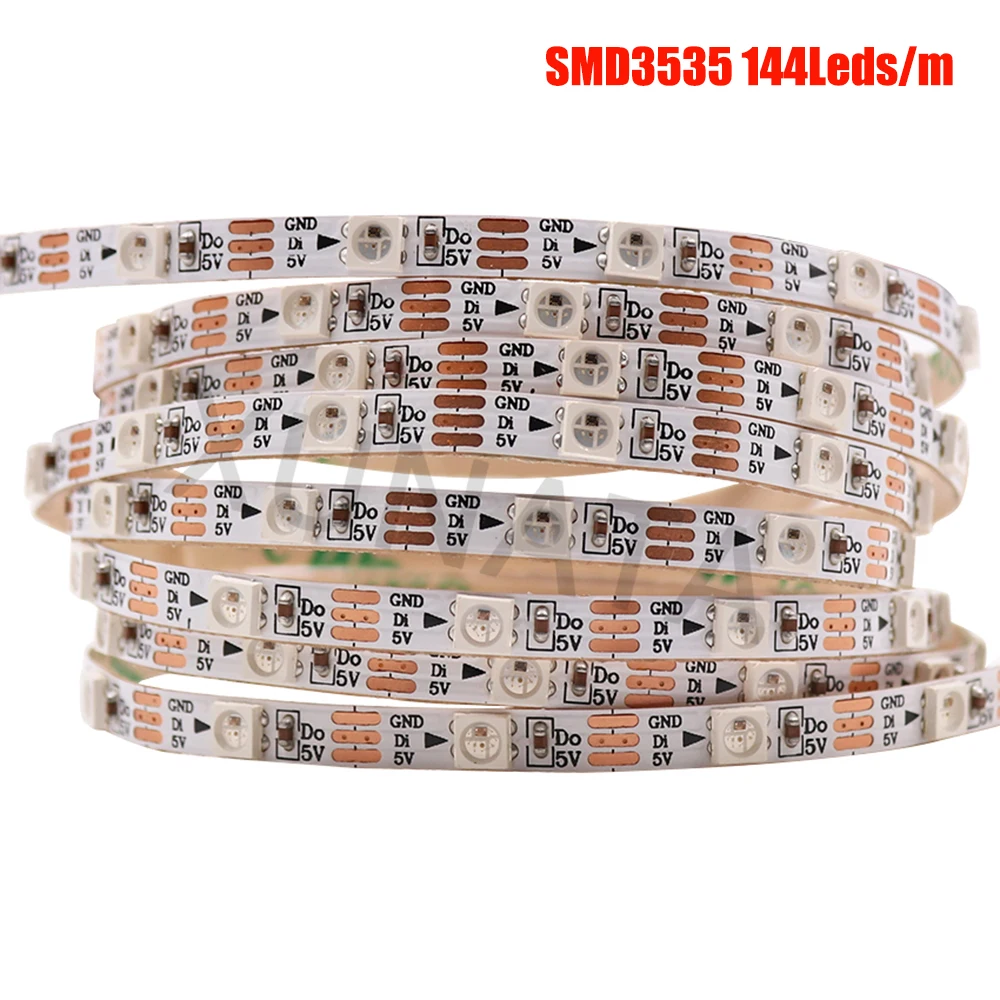 Addressable SK6812 MINI 3535 5050 RGB RGBW led pixel strip 4mm/5mm RGBNW RGBWW WWA 60LEDs/m 5V full color as WS2812B 1m 2m 5M