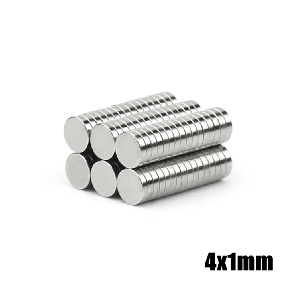 50-2000Pcs 4x1 4x1.5 4x2 4x3 4x4 4x5 4x6 4x8 4x10mm N35 NdFeB Round Magnet Super Powerful Strong Permanent Magnetic imane Disc