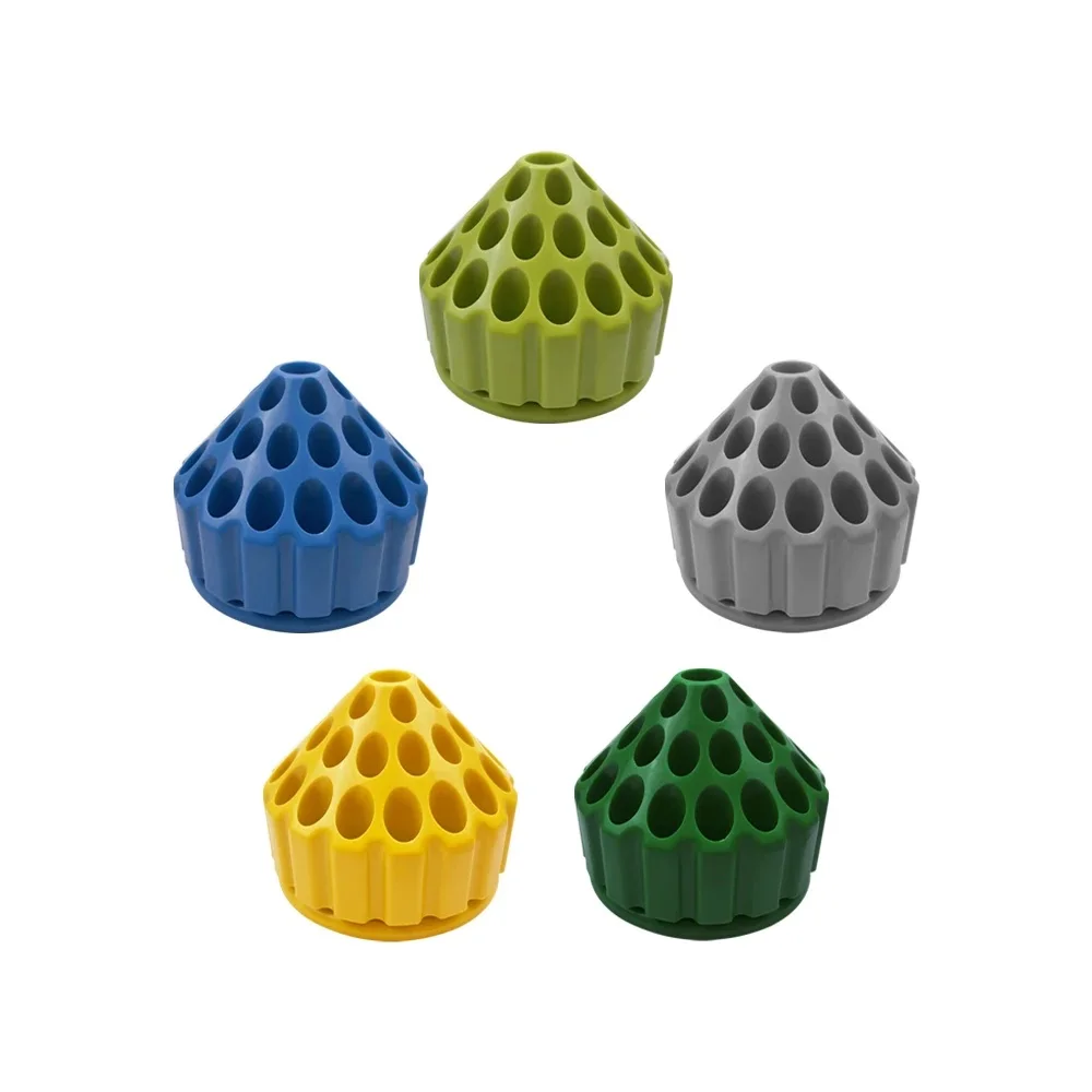 1Pc 35 Holes 360 Degree Rotating Dental Bur Storage Box Drill Bit Organizer Holder For Dental Grinding Head Clinic Tool Storage