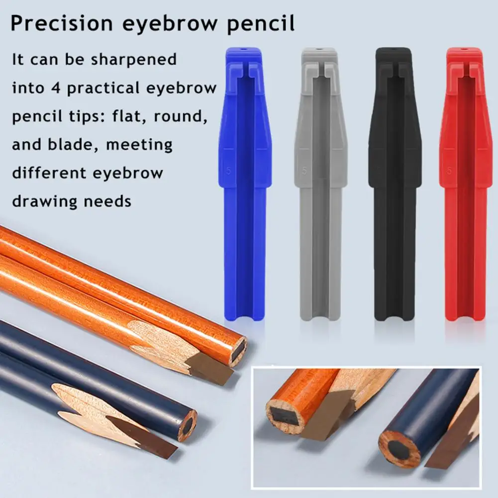 Compact Eyebrow Sharpener Duckbill-shape Eyebrow Pencil Sharpener Set Dual Slot Cosmetic Pencil Sharpener Portable for Home