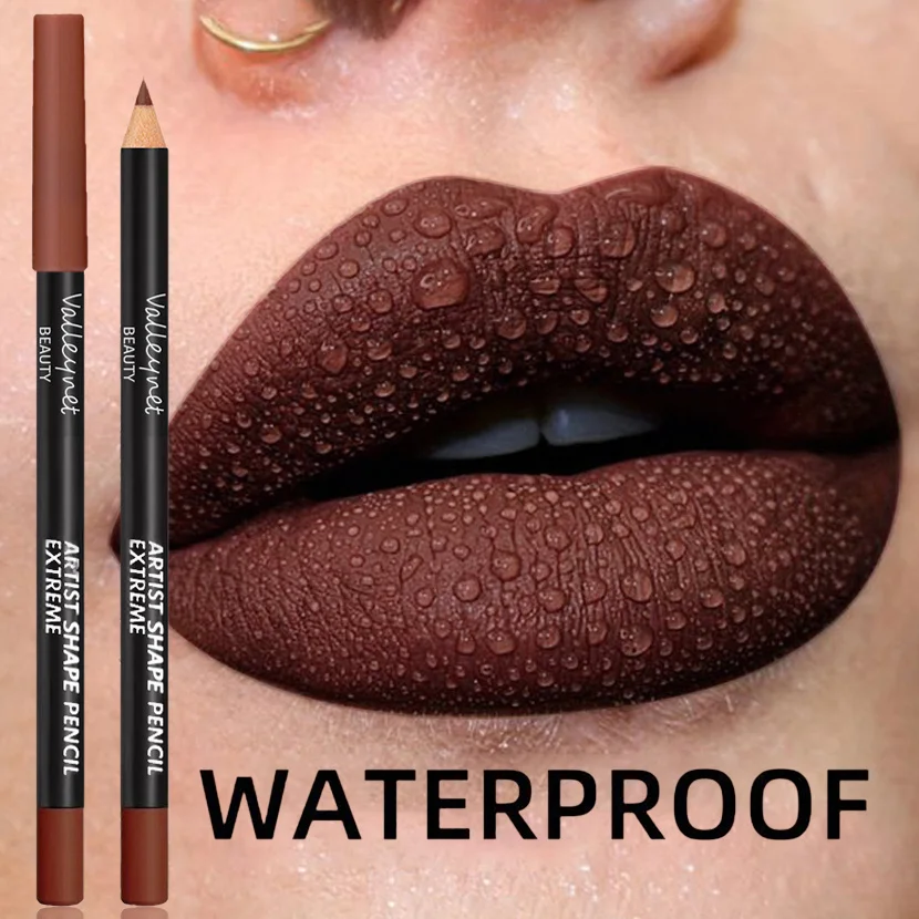 6 قطعة/المجموعة مجموعة تحديد الشفاه كحل مجموعة الشفاه كومبو طويلة الأمد ماتي مقاوم للماء أحمر الشفاه بطانة الشفاه أحمر الشفاه ماكياج الشفاه #5